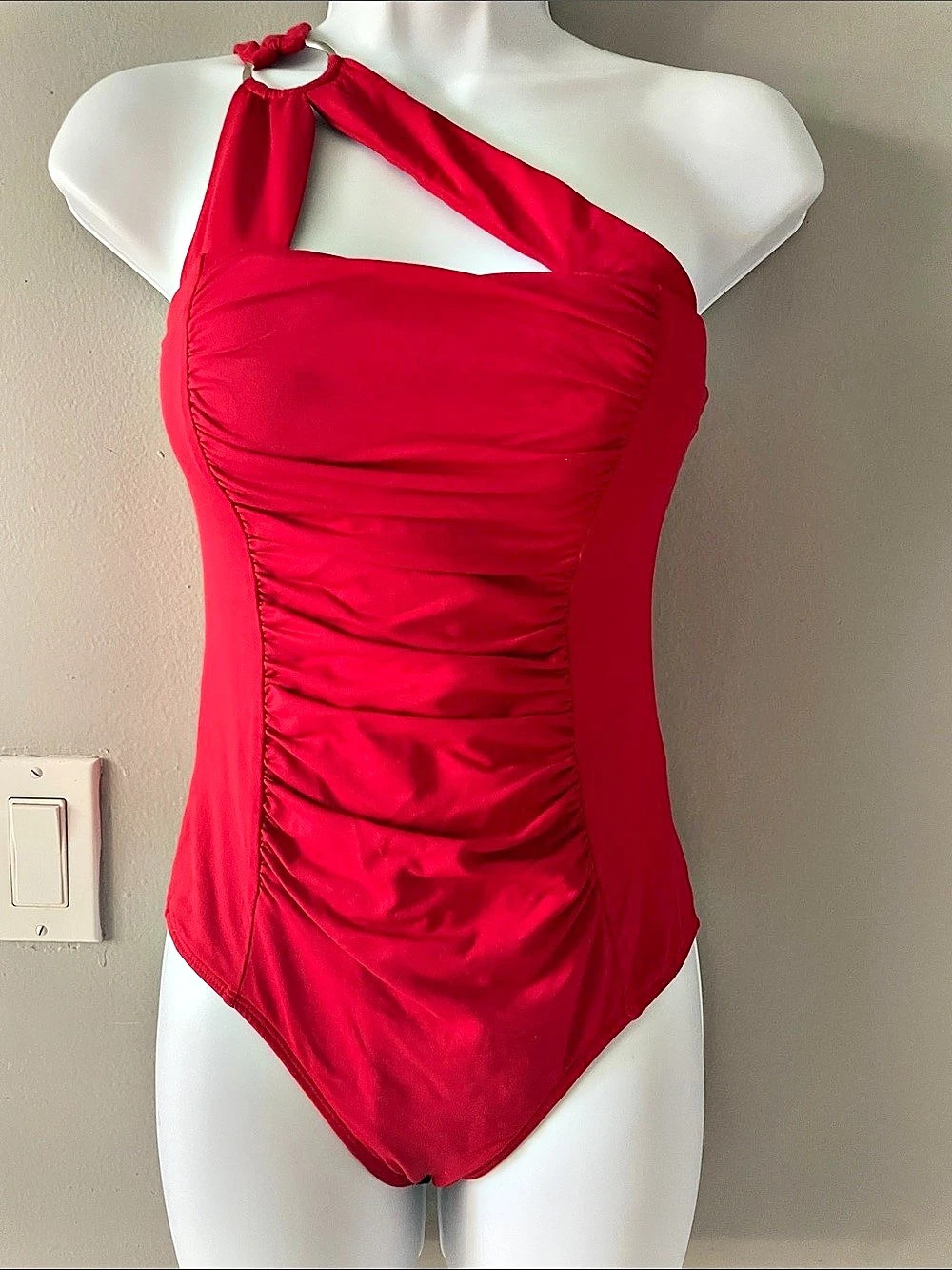 Red Halter One-Piece Body